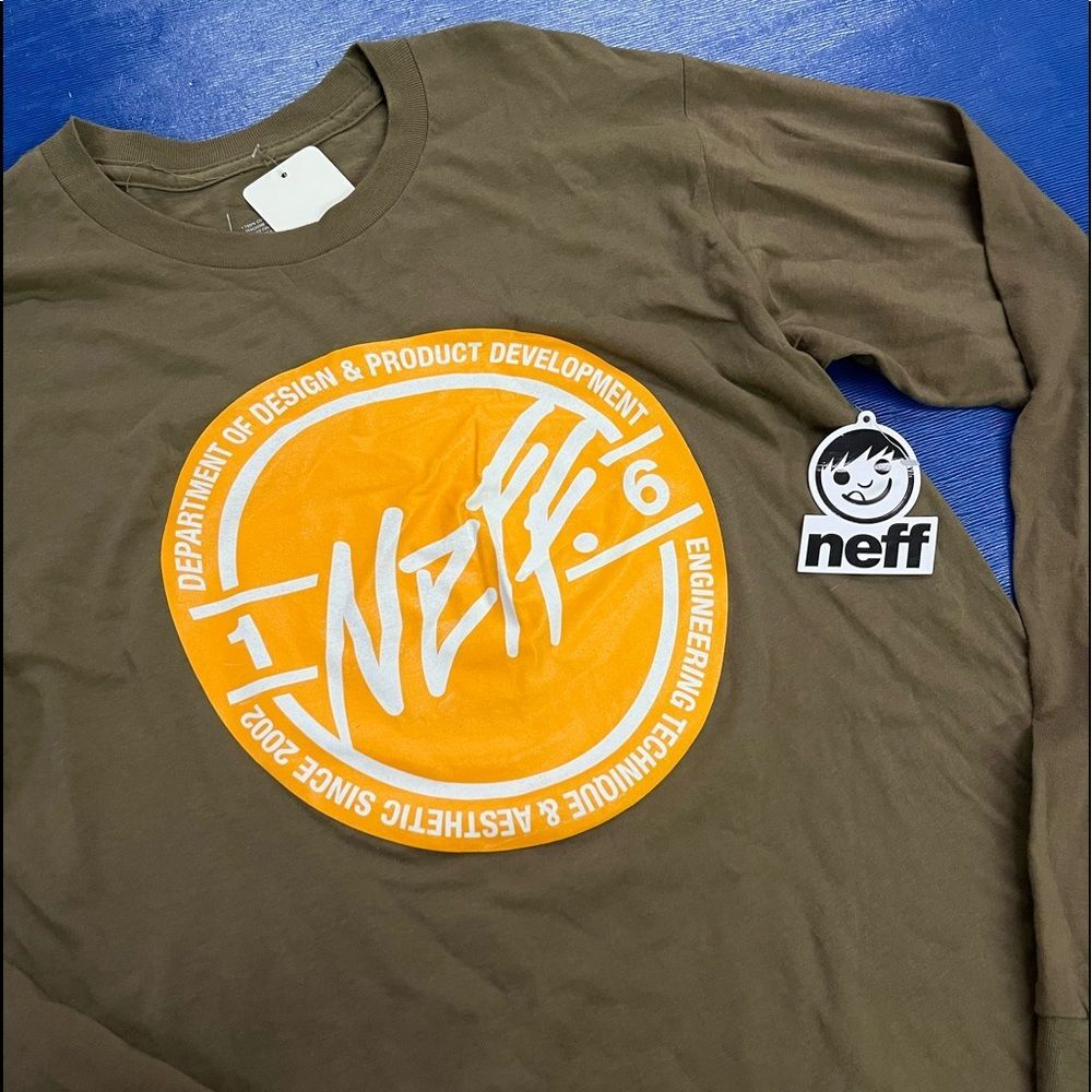 2/$20 neff Long Sleeve Logo Graphic Tee NWT